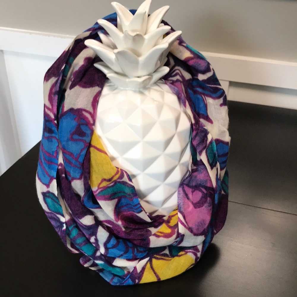 Floral infinity scarf